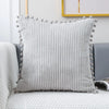 Pom Pom Corduroy Cushion Cover