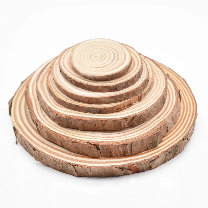 Pine Wood Slice Log Coasters