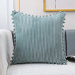 Pom Pom Corduroy Cushion Cover