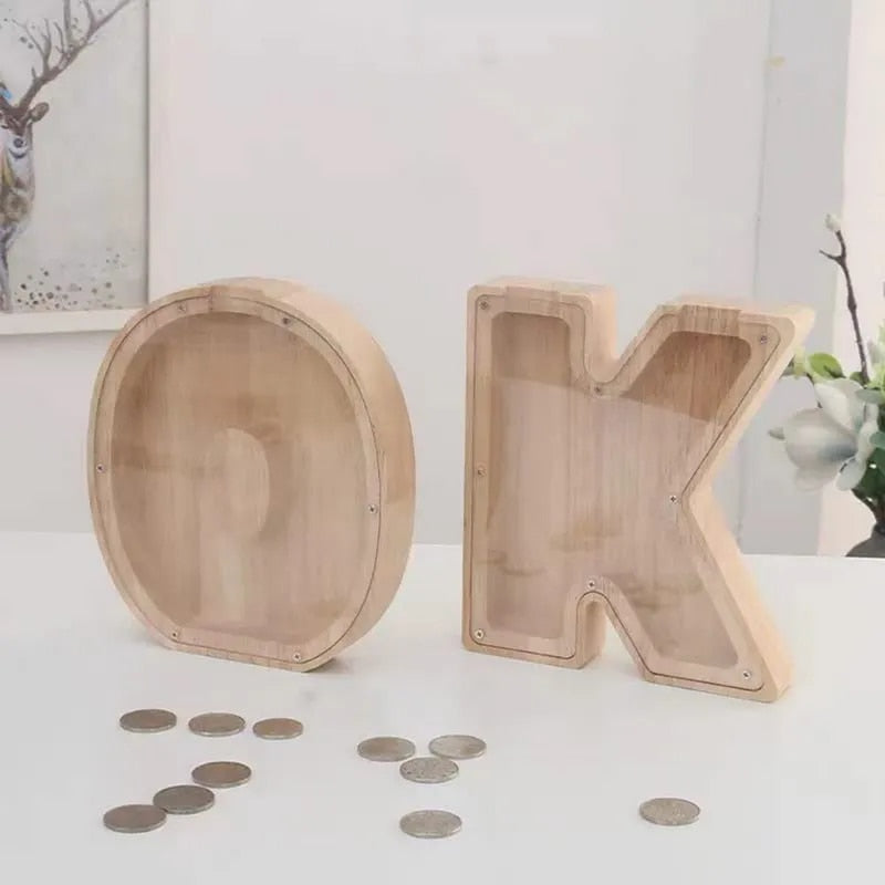 See-Through Alphabet Letters Piggy Bank