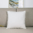 Pom Pom Corduroy Cushion Cover