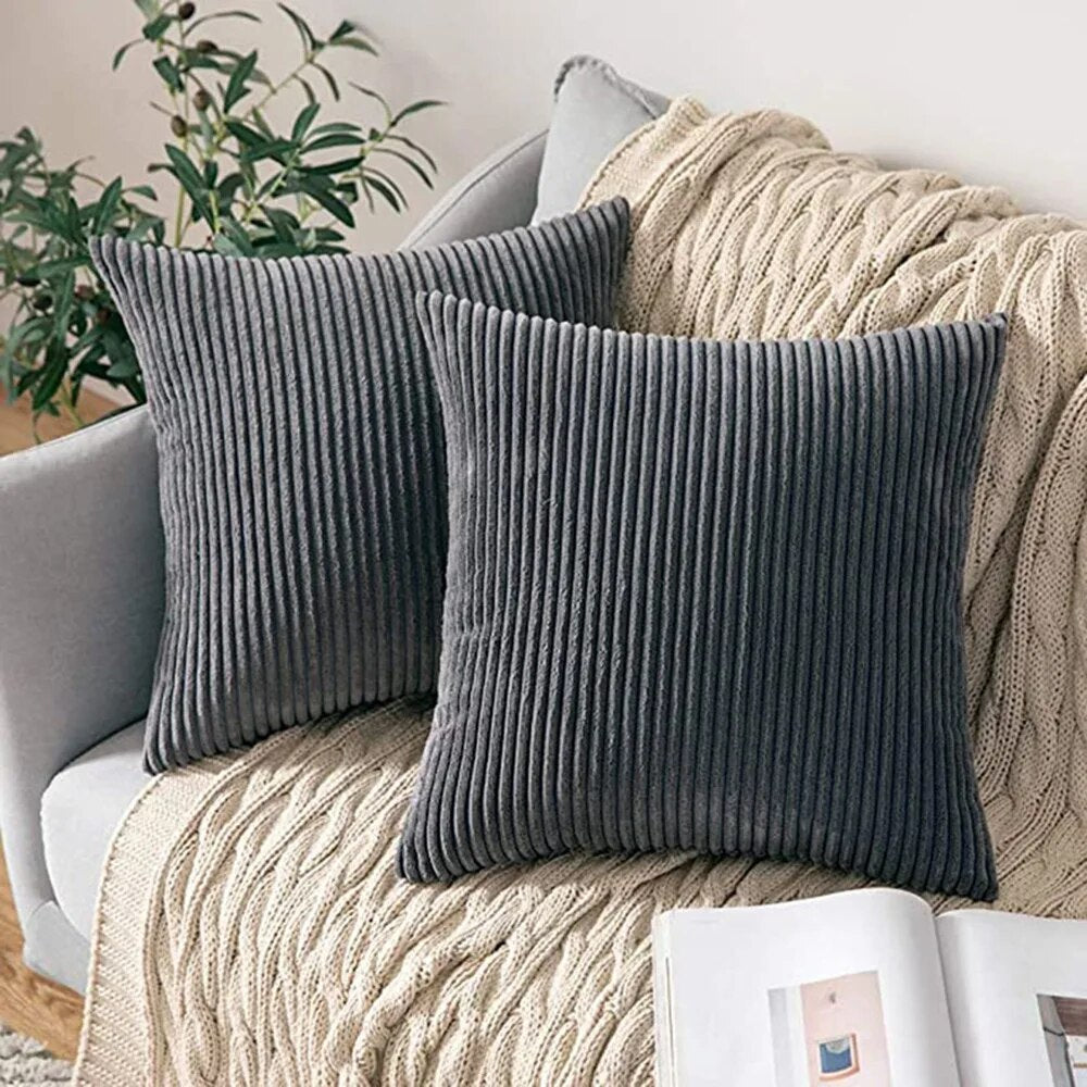 Pit Strip Corduroy Cushion Cover