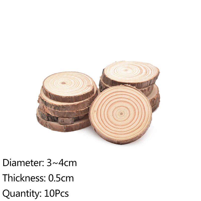 Pine Wood Slice Log Coasters