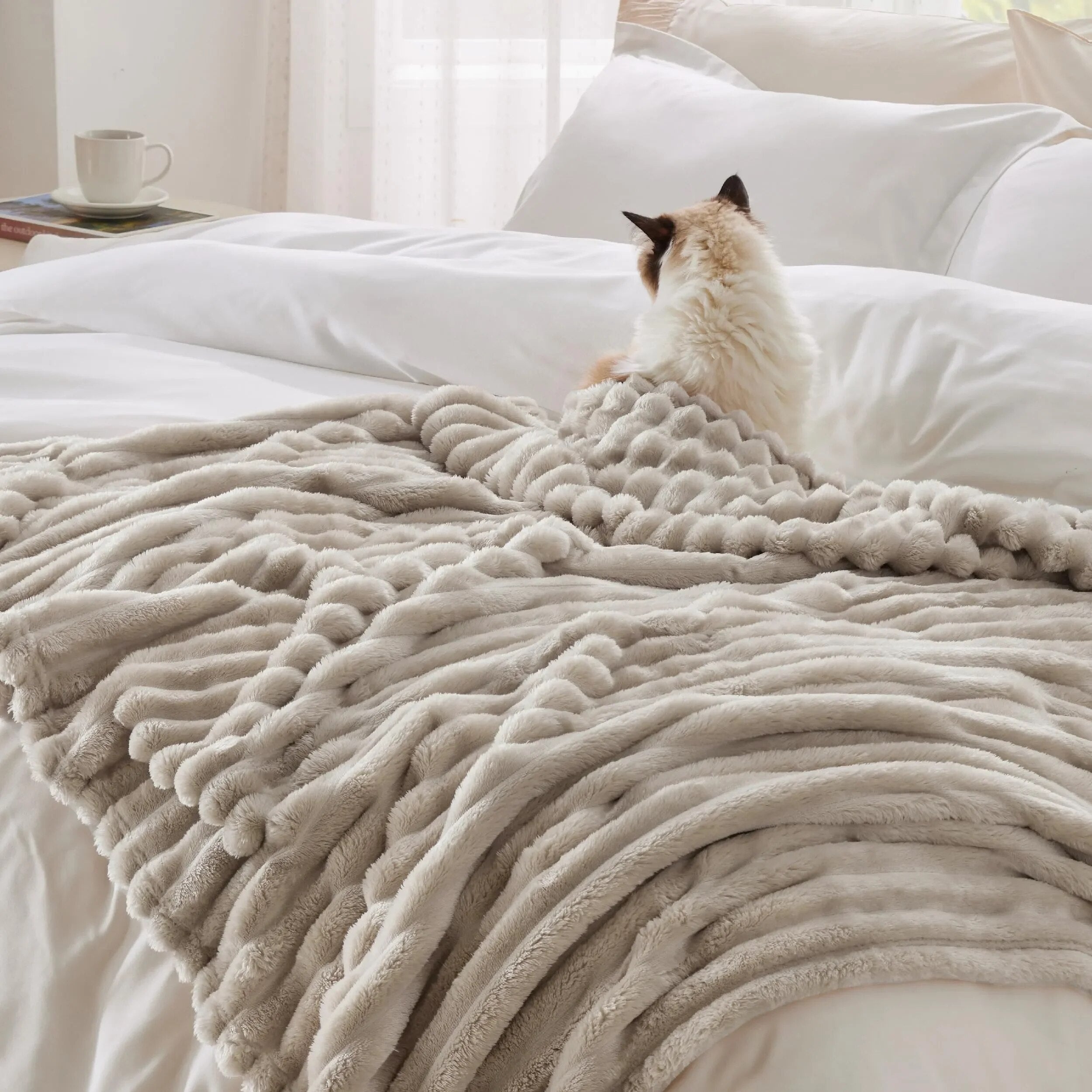 Plush Grooved Blanket