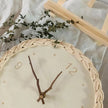 Rattan European Silent Wall Clock