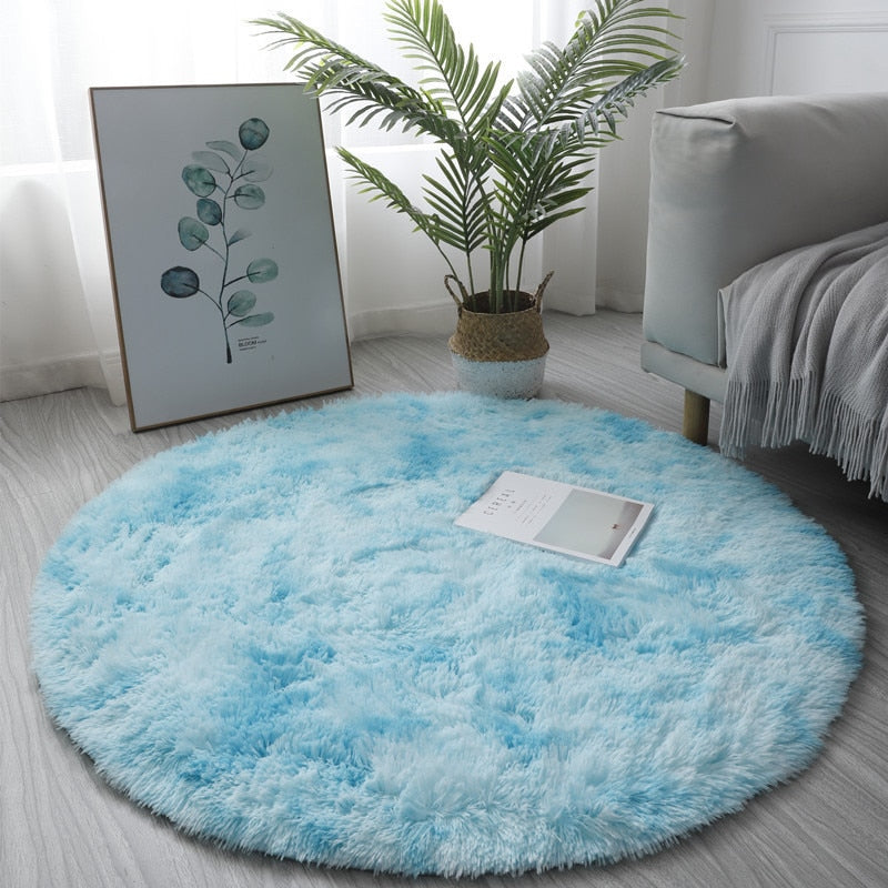 Round Plush Rug