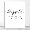 Christian Cursive Quotes Printed Wall Art