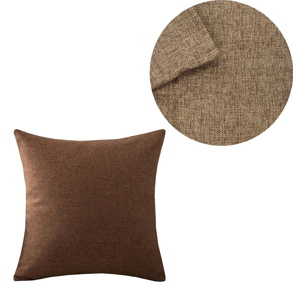 Solid Colour Throw Cushion Cover