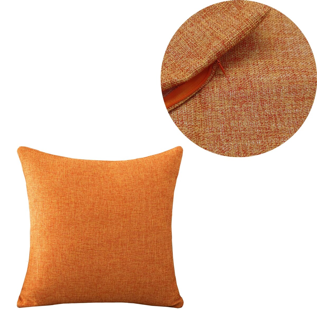 Solid Colour Throw Cushion Cover