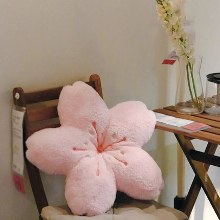 Pink Cherry Blossom Petal Cushion