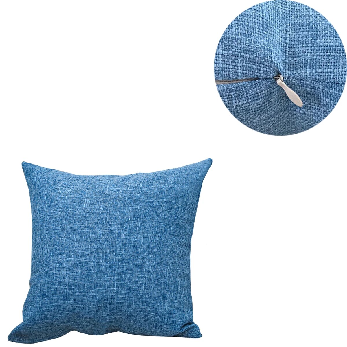 Solid Colour Throw Cushion Cover