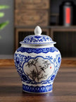 Blue and White Porcelain Tea Storage Pot