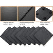 8pc Black Square Slate Coasters