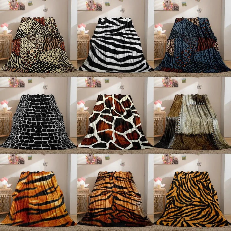 Animal Pattern Print Blankets