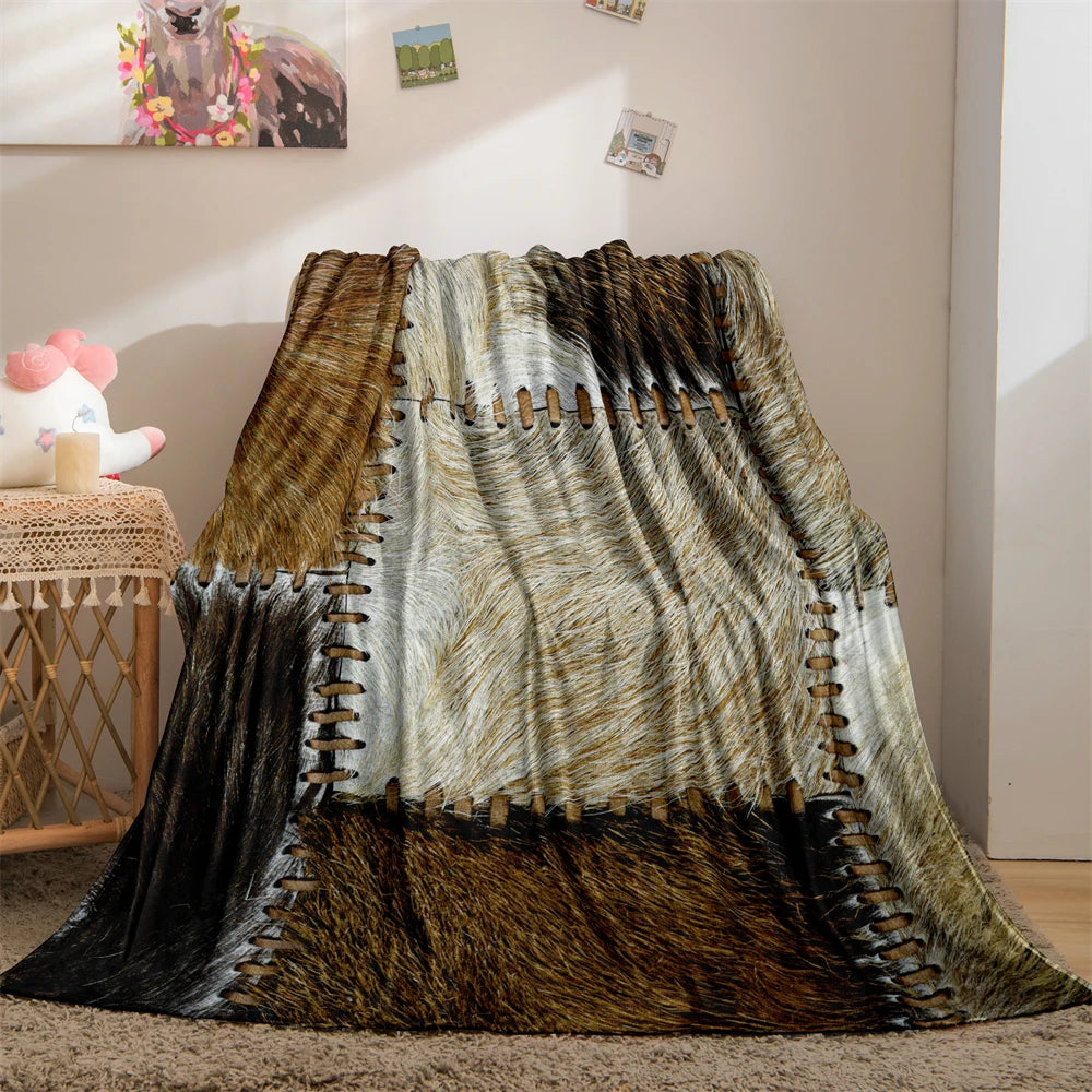 Animal Pattern Print Blankets