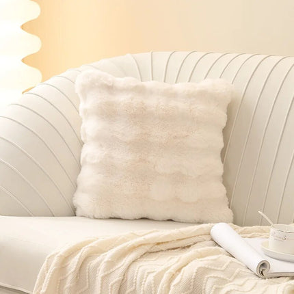 Tuscan Waved Plush Cushion Cover