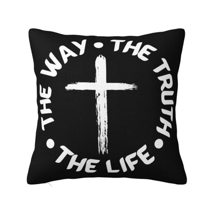 The Way, The Truth, The Life Cushion Cross Cover