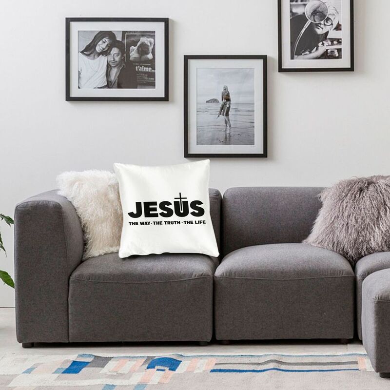 Jesus The Way, The Truth, The Life Cushion Cover