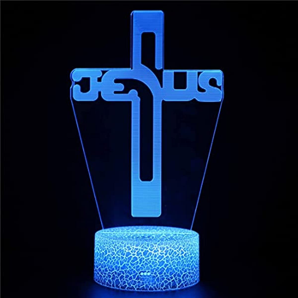 Jesus Cross 3D LED Night Lamp