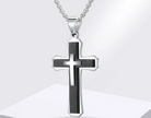 Stainless Steel 3-Layer Cross Necklace