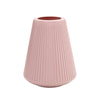 Grooved Wide-Base Vase