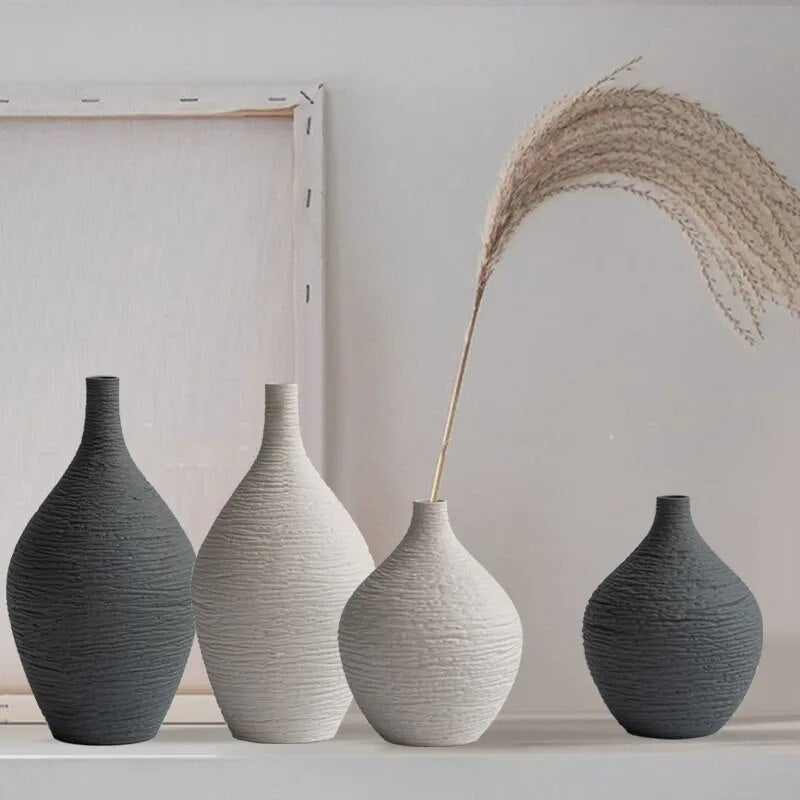 Neutral Narrow Mouth Vase