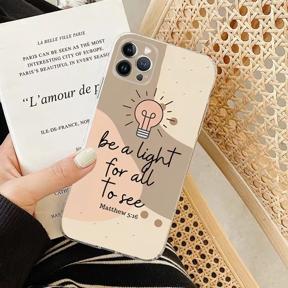 Neutral Bible Verse iPhone Cases
