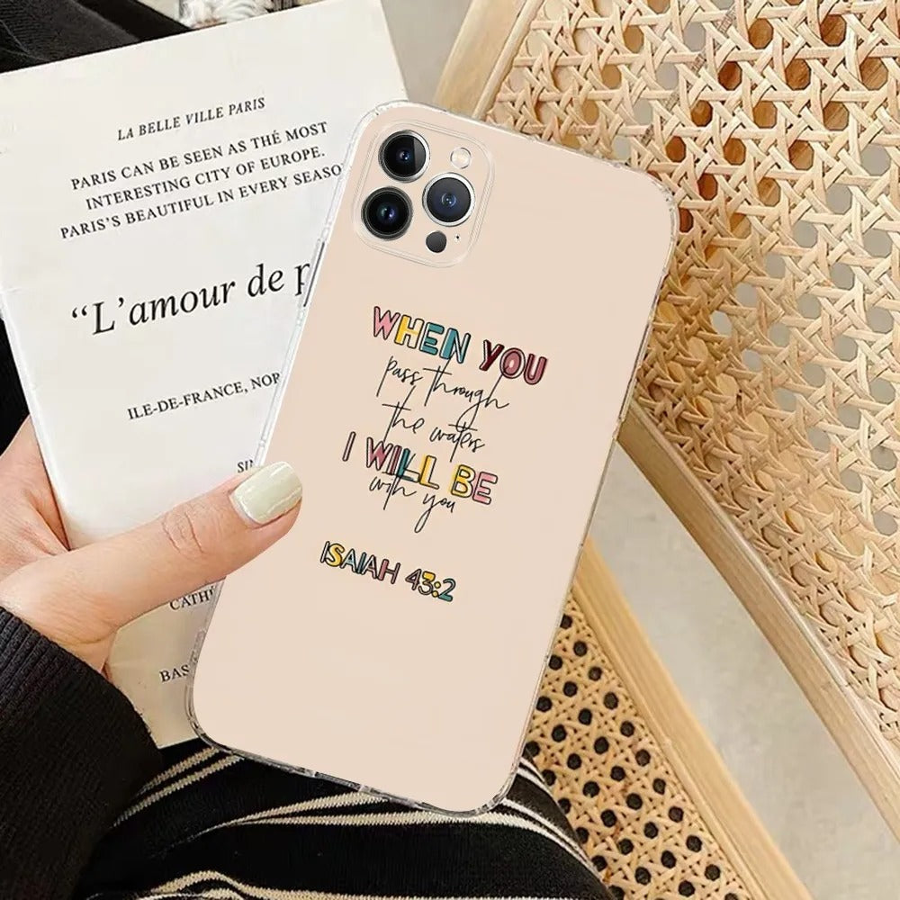 Neutral Bible Verse iPhone Cases