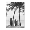 Coastal Beach Black and White Print Wall Art