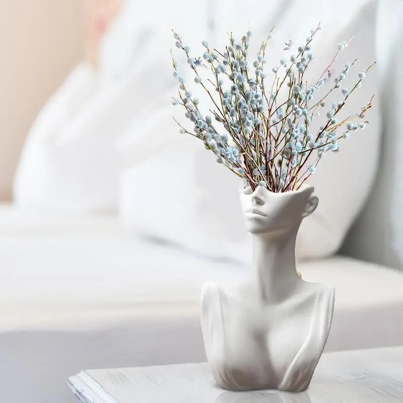 Women Sculpture Decorative Vase