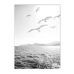 Coastal Beach Black and White Print Wall Art