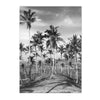 Coastal Beach Black and White Print Wall Art