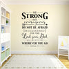 Be Strong and Courageous Joshua 1:9 Wall Decal