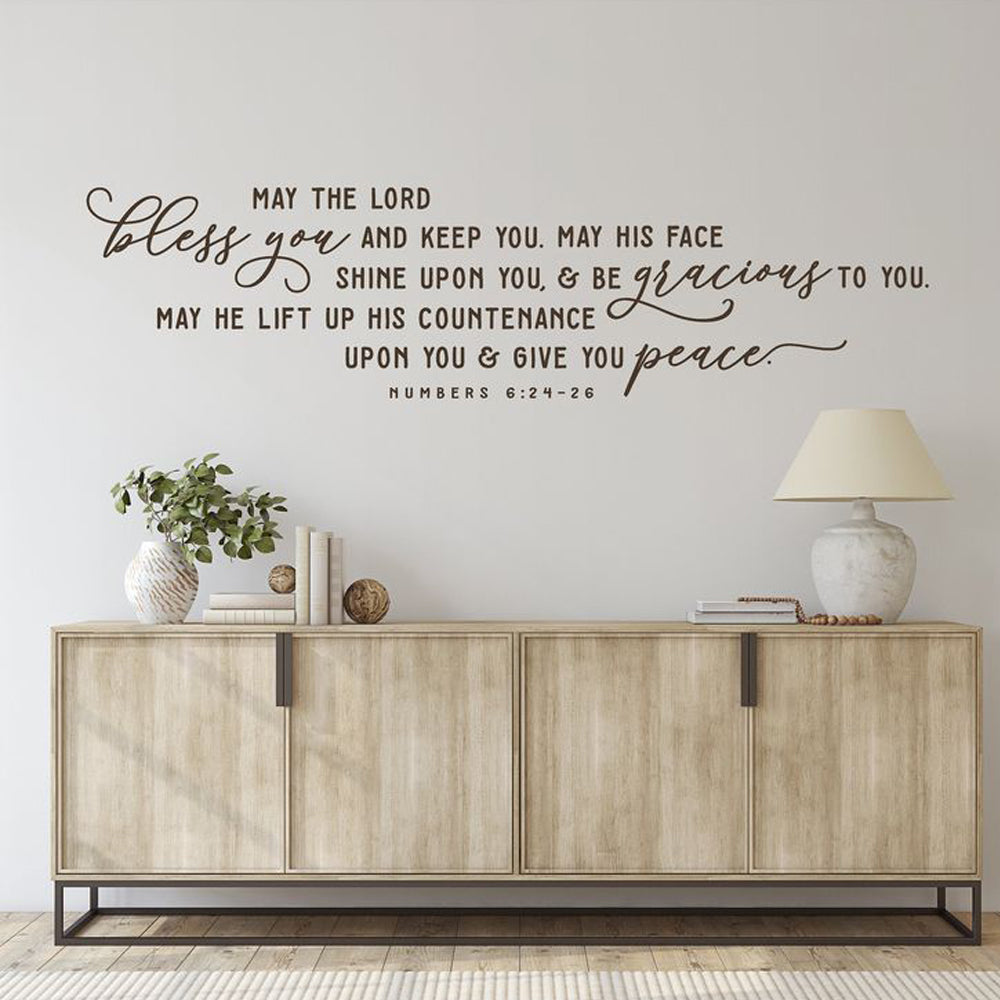 May The Lord Bless You Decal Wall Sticker