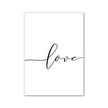 Hand in Hand Black and White Love Print Wall Art