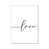 Hand in Hand Black and White Love Print Wall Art