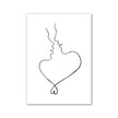 Hand in Hand Black and White Love Print Wall Art