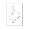 Hand in Hand Black and White Love Print Wall Art