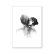 Hand in Hand Black and White Love Print Wall Art